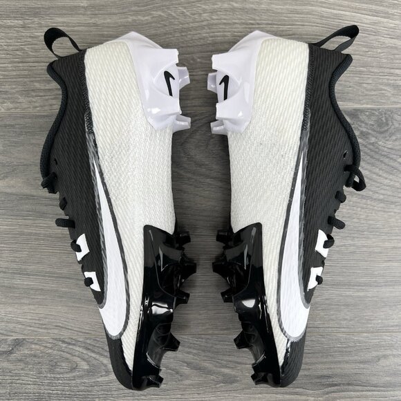 Nike Vapor Edge 360 2 Size 8 Mens Black White Football Cleats - Picture 8 of 11